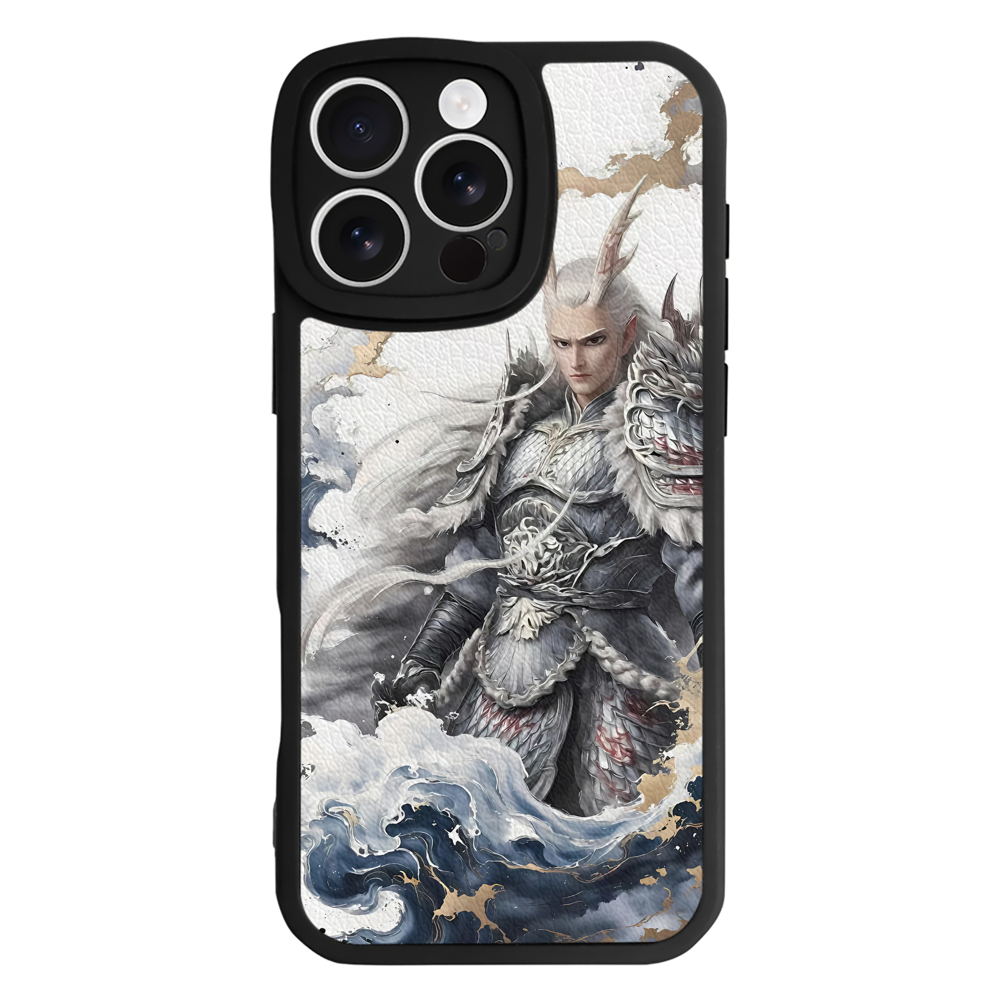 （画像用） Ne Zha 2 ナタ 魔童の大暴れ 【iPhone 16シリーズ対応】シリコンスマホケース（レザー調） 材質：シリコン